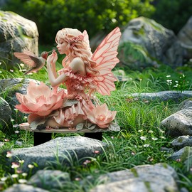 iSpchen Bohemian Fairies Flower Pot Figures, Fairy Garden Miniature Fairy Figures, Elves Ground Stake, Decor Sign, Miniature Fairies, Garden Figures, Fairy Figure, Miniature Elves, Decoration for