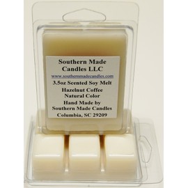 2 Pack 3.5 oz Scented Soy Wax Candle Melts Tarts - hazelnut Coffee