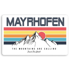2 x 10cm Mayrhofen Austria Vinyl Stickers Ski Snowboard Luggage Sticker #30339 (10cm Wide)