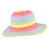 Children's Straw Hat, Beach Hat, Colourful Children's Bell, Crushable &