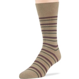 7BIGSTARS KINGDOM Men's Dress Socks Cotton -6 pack- Assortment Thin Business Casual Argyle, Dotted, Striped, Solid, Sock Size 10-13 Shoe Size 9-12 L Khaki (A17)