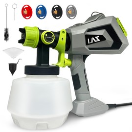 700W Paint Sprayer, Electric Paint Spray Gun with 1200ml Capacity Container, 4 Nozzle Sizes, Easy to Clean, Airless Paint Sprayer for House Painting, Cabinets, Decks, Walls, Doors, DIY Projects, etc.