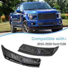 Windshield Wiper Cowl Panel Grille Compatible with Ford F150 2015-2020 Front Window Cover Insert Panel Replace FL3Z15022A69B