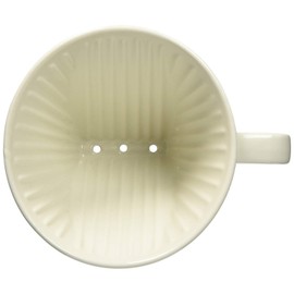 Kalita #01001 101-Roto Ceramic Coffee Dripper, For 1-2 People, Color: White