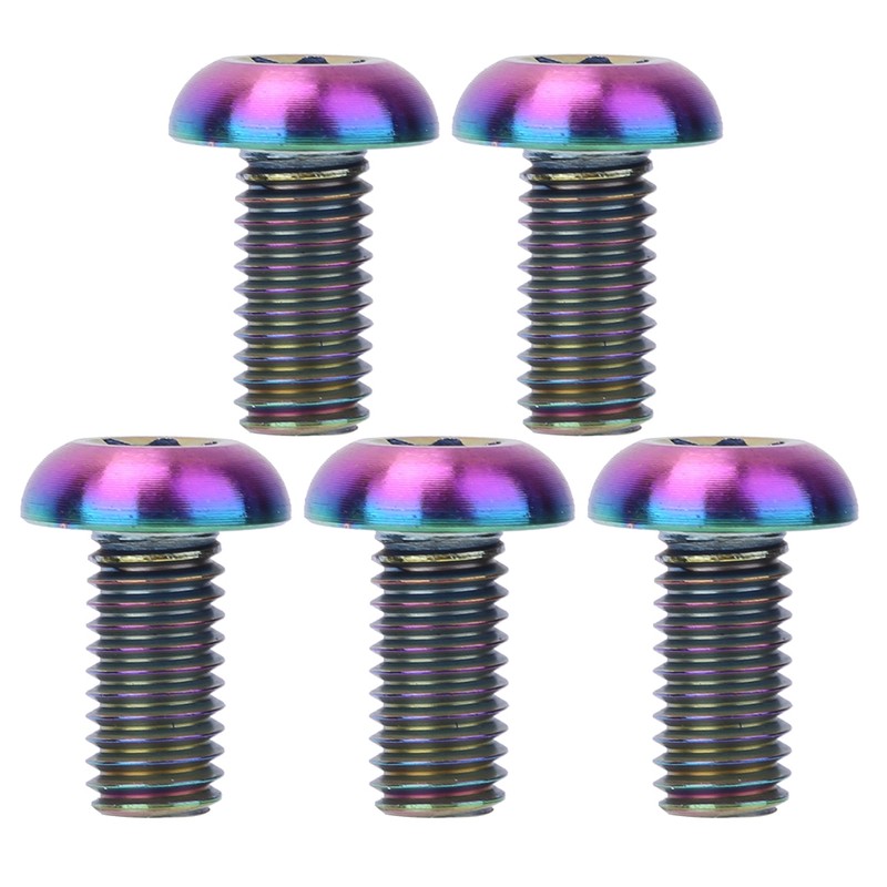 5pcs / Pack Titanium Alloy M5*12 Bicycle Water Bottle Cage