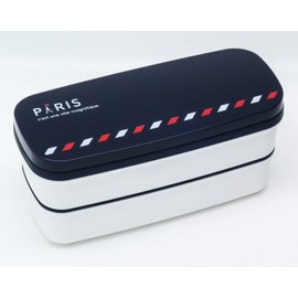 OSK PARIS PW-28K 2-Tier Lunch Box with Dividers, Made in Japan
