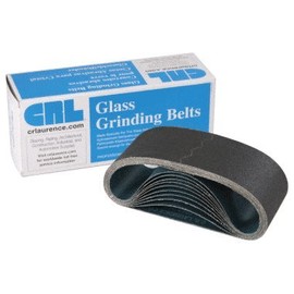 CRL 4" x 24" 220 Grit Glass Grinding Belts for Portable Sanders - 10/Box - CRL4X24220X