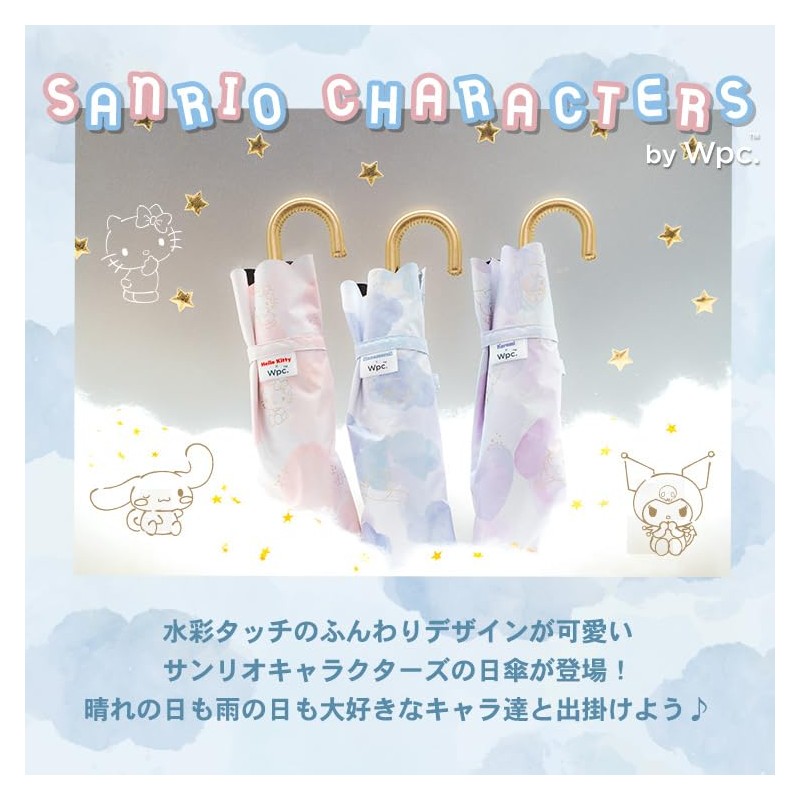 2025 Wpc. 801-SA25-102 Women's Folding Parasol, Sanrio Characters x Wpc.,