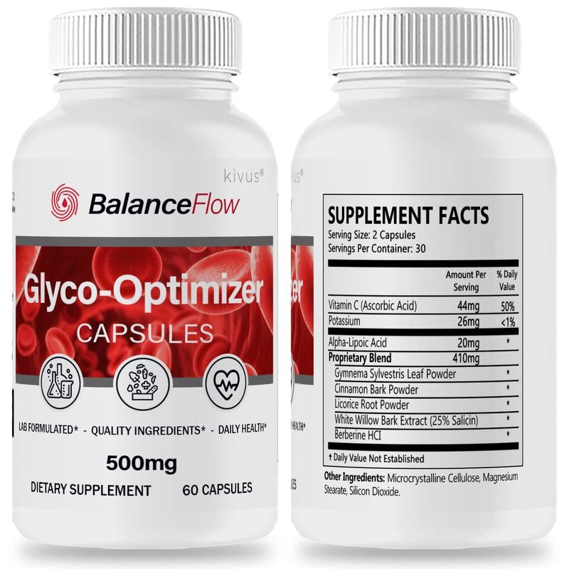 kivus Balance Flow - BalanceFlow Glyco Optimizer Capsules - Specification: