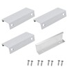 VIKSAUN 4 Pack Back Mount Finger Edge Pull Concealed Handles