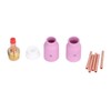 9Pcs/Set TIG Gas Lens Collets Body Brass Nozzle Ceramic Cup