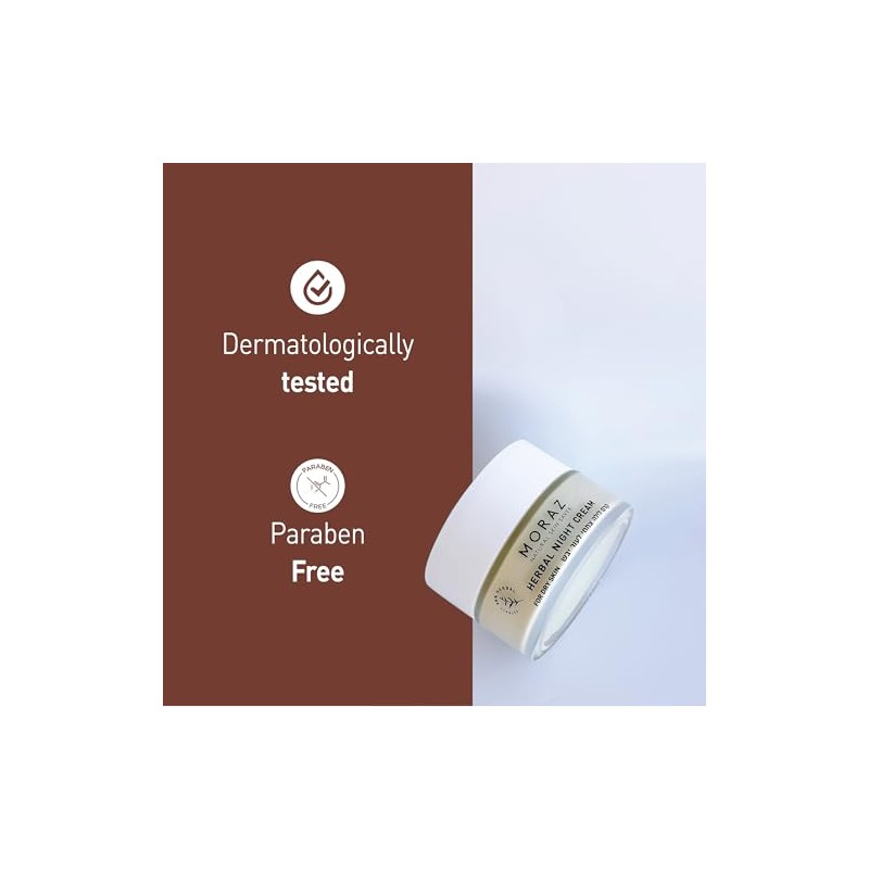 Herbal Night Cream - Dry Skin by Moraz for Unisex
