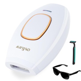 Depiladora Láser, Depiladora Portátil, Cinco Niveles de Energía Depiladora de Luz Pulsada Intensa, Afeitadora con Gafas, Apta para Mujer y Hombre