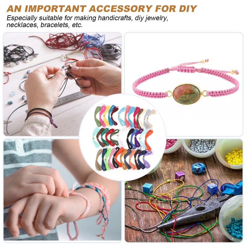 Artificial Leather Waxed Thread Kit DIY String Rope for Making