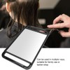Double Handle Mirror Large Rectangle Makeup Barber Hair Handheld Back