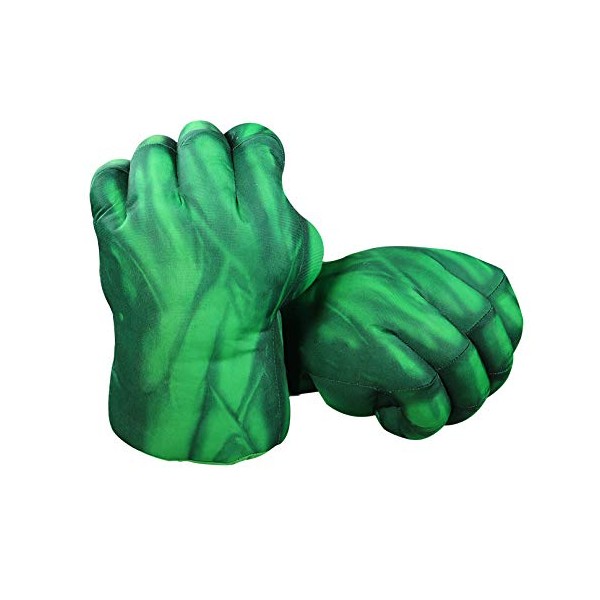 illuOKey Green Hero Boxing Gloves for Kids, Fist Hand Smash Gloves, Ideal for Cosplay, Halloween, Christmas, Birthday Gift