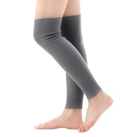 Thermal Cashmere Leg Warmer Warm High Boot Knee Braces Leg Warmers Elastic Warm Knee Pads Leg Sleeves Support Protector for Women Men Windproof Lining Leggings for Ski Cycling Yoga Arthritis