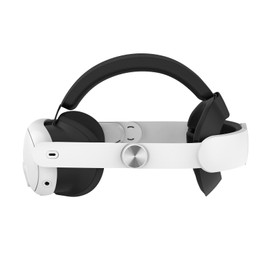 Comfort Plus VR Headband for/Meta Quest 3/3S Elite - White ABS Material - Adjustable, Lightweight - Enhanced Stability & Comfort for Extended Gameplay