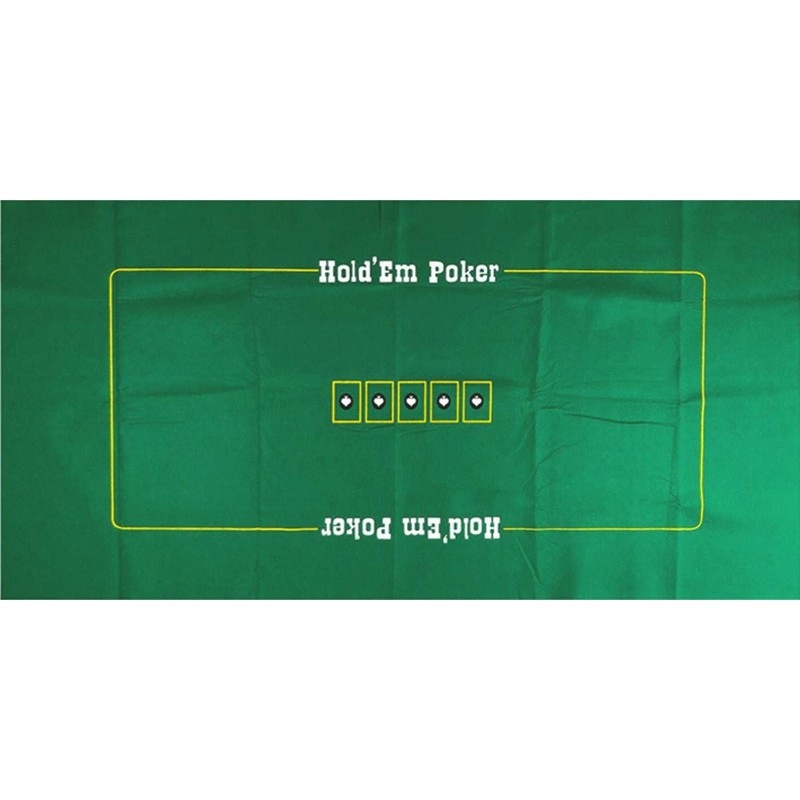 Craps & Texas Hold'em Poker Essentials Set: 2-Sided 6ft x