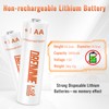 Lithium Batteries AA [Non-Rechargeable]- 1.5V Double A Premium Lithium AA