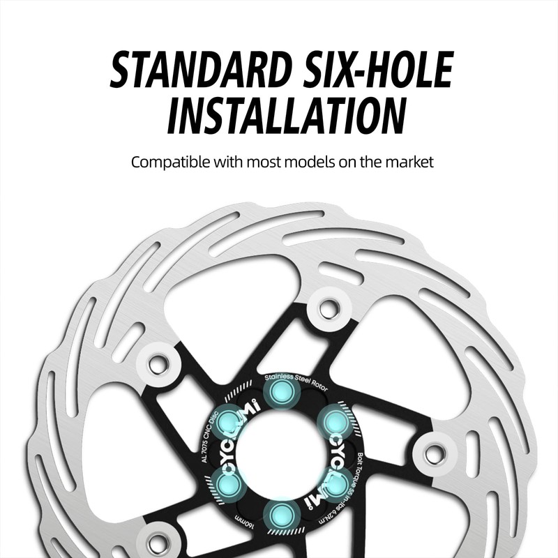 Bicycle Disc Brake Rotor, 160mm, Stainless Steel, for Road and