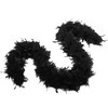 Fukang Feather Turkey Chandelle Feather Boa 74 '' Long (Black,