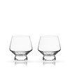 Viski 6448 Raye: Footed Punch Cups, Glass (Lead-Free Crystal), 8