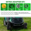 AR-PRO (2-Pack) 15x6.00-6 Flat Free Tire and Wheel, Solid Lawn