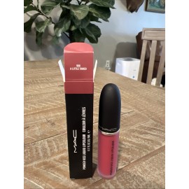 Mac NEW IN BOX M.A.C Powder Kiss Liquid Lipcolour  0.17oz/5.0ml (A Little Tamed)