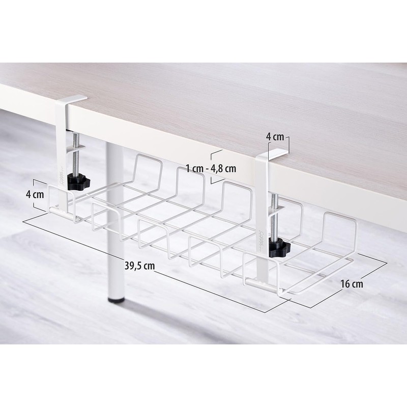 Callstel Power Strip Holder: Set of 4 Cable Baskets, Socket
