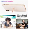 lenoup Transparent Heart Cell Phone Ring Holder Kickstand,Bling Bling Sparkle