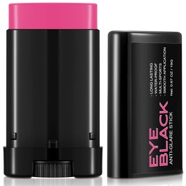 DELISOUL PINK EYE BLACK STICK, Anti-Glare Eye Black For Football Baseball Softball Lacrosse Hockey, Sweat-Proof Eye Black Sports War Paint For Adults Kids, Smooth & Long Lasting, High Pigmented .67 oz