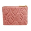 Alice Wheeler Velvet Quilted Makeup Pouch, 15.5 x 13.5 x