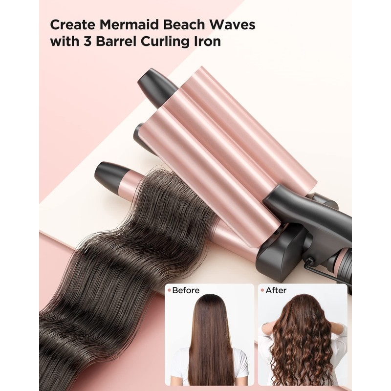 Wavytalk 5 in 1 Curling Iron Set With Three Barrel