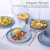 Herogo Dinnerware Sets with Pasta Bowls for 4, 16 Piece
