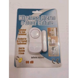 Hampton Direct Wireless Home Security Alarm and Door Chime Battery operated 20975 90db DIY