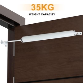 CASONNIK Door Closer,White,Standard Duty Pneumatic Screen and Storm Door Closer