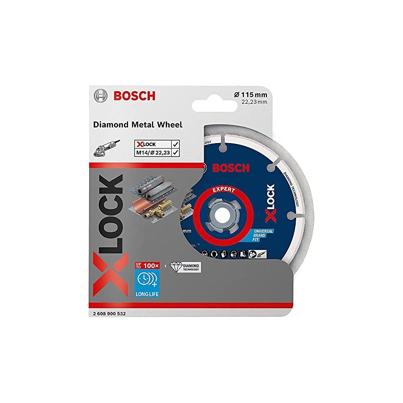 BOSCH 2608900532 115 mm X-Lock Metal Diamond Disc