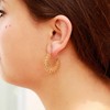 Hoop Wired Earrings with 18K Gold PVD Stainless Steel -
