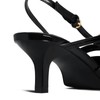 MUCCCUTE Black Kitten Heels for Women Pointed Toe Slingback Low