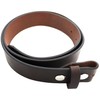 Genuine Leather Press Stud Belt Strap without Buckle. For Interchangeable