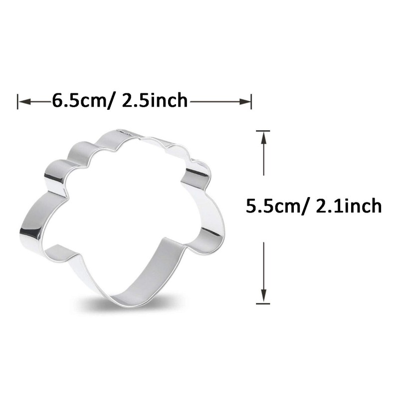 WDYJMALL Cartoon Goat Sheep Head Shape Cookie Cutter