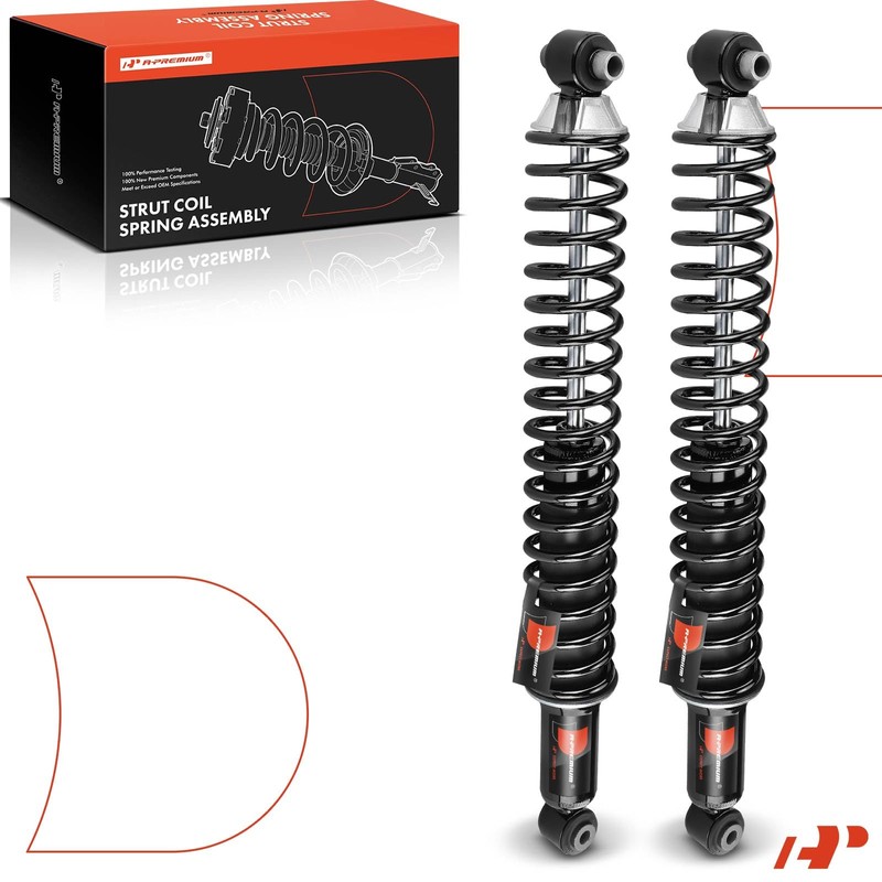 A-Premium Rear Load Adjusting Shock Absorber Compatible with Ford Transit-150