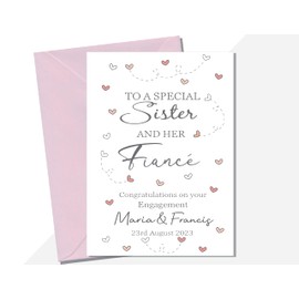 Engagement card for Sister and Husband to be, Congratulations on your engagement Sister and New Husband to be (or fiancé fiancée)