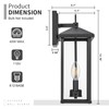 Darkaway Outdoor Wall Lights for House,2pcs Exterior Lighting Fixtures Wall