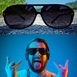 FEIVSN 2 Pack Aviator Reading Sunglasses for Women Men Full Lens Sun Readers PC Frame NO Bifocal, Black/Leopard, +2.25