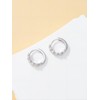 POTOPYY Daisy Earrings for Women 925 Sterling Silver Hoop Earrings