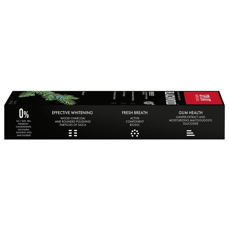 SPLAT Blackwood Natural Whitening Toothpaste – 75 ml Charcoal-Enriched for