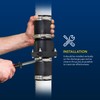 SUPPLY GIANT TQDW44 Plastic Sump Pump Check Valve with PVC