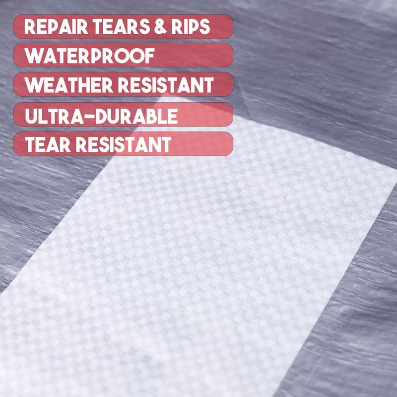 Autrends Tent Repair Tape, 4'' x 32FT Repair Tape for